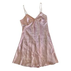 Prayingg Praying Corinthians Pink Satin Babydoll Slip Dress Size S